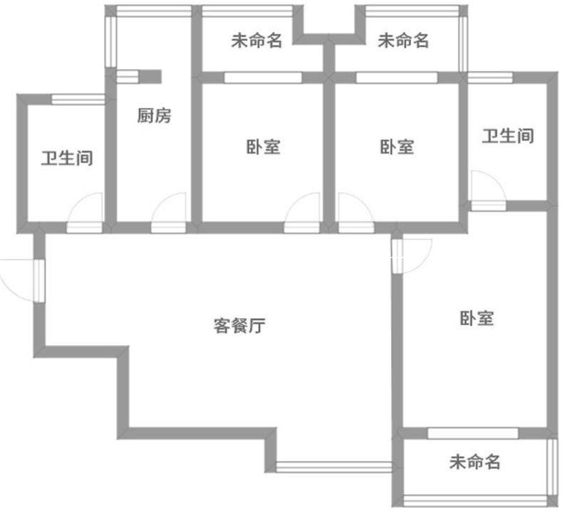 北歐戶(hù)型圖裝修效果圖