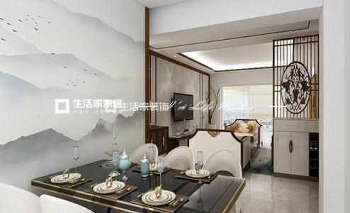 储物柜开发区时代广场  119平  新中式风格