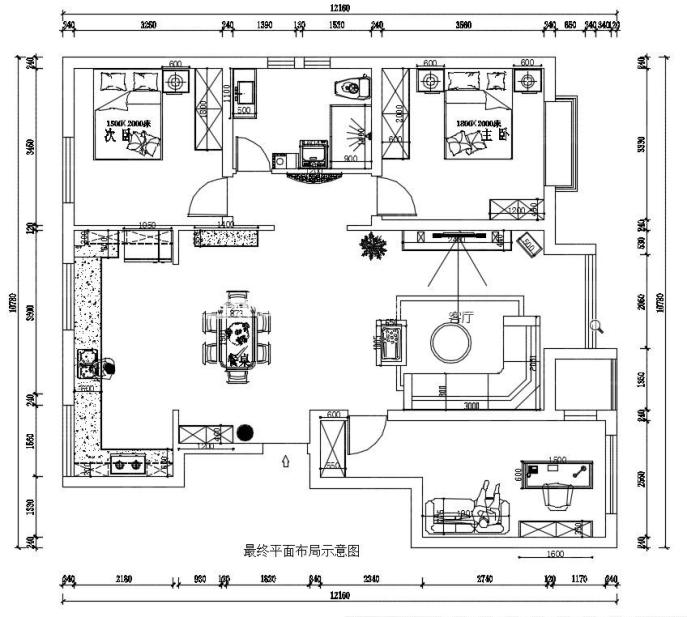 户型图装修，装修公司，装修效果图