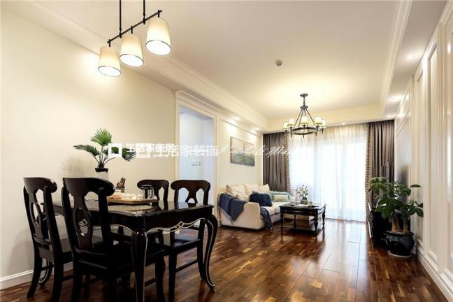 吊顶百花社区130平方简约美式