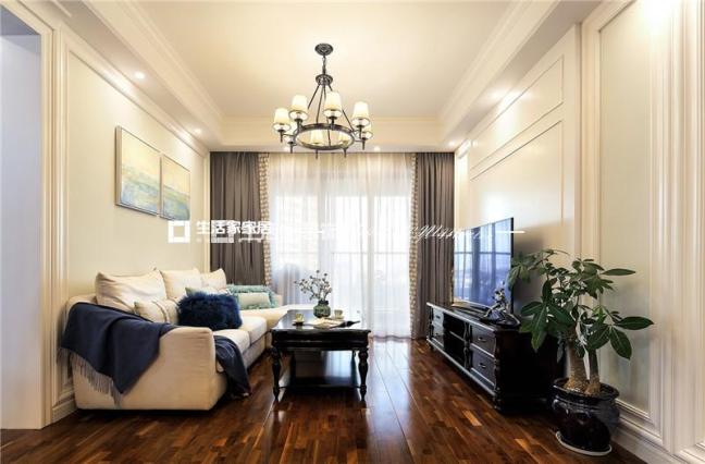 户型图百花社区130平方简约美式