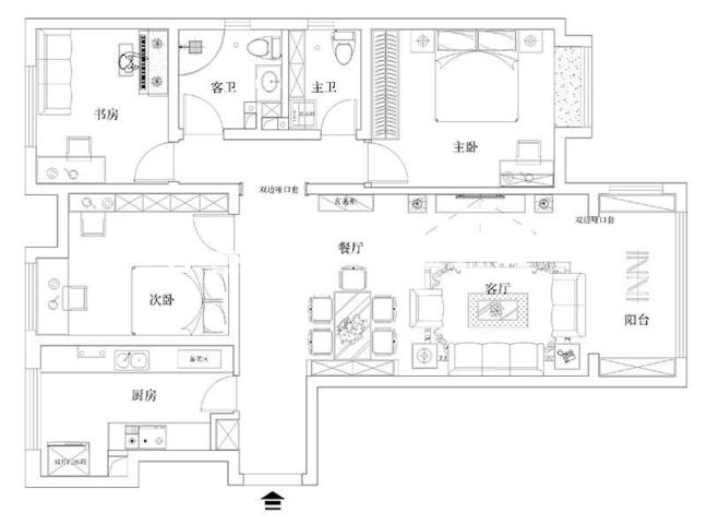 户型图现代简约