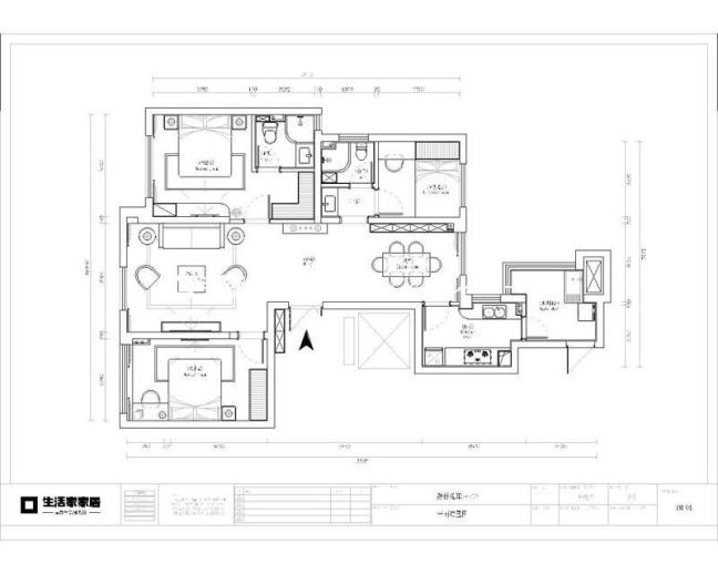 户型图96m² 现代