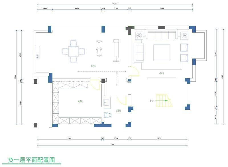 中式户型图装修效果图