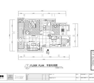 户型图117平三室北欧装修实景案例
