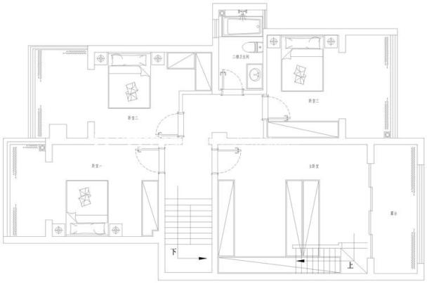 户型图昆华苑 260m² 新中式 生活家家居