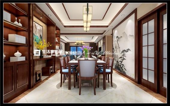 储物柜新中式风格 家装设计 室内装修