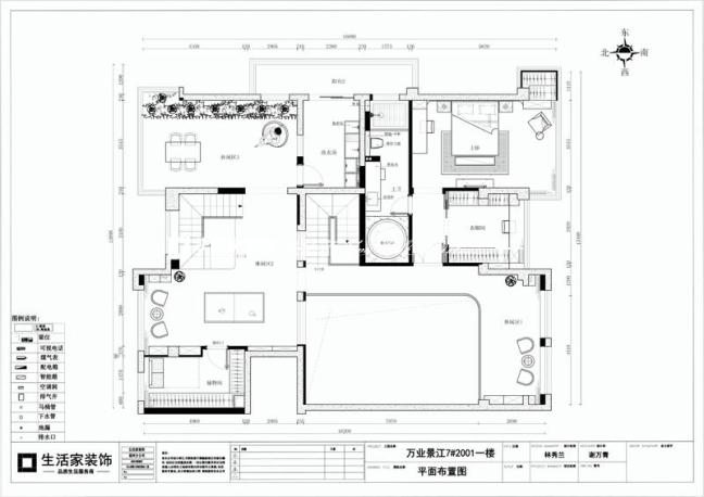 户型图万业景江 385m² 现代轻奢