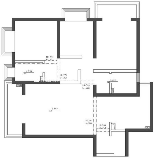 户型图上东城 105m² 简欧风格 生活家家居