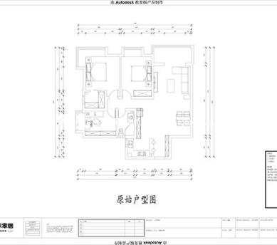 户型图95平两室北欧装修实景案例
