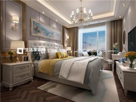 飘窗新中式风格 家装设计 室内装修