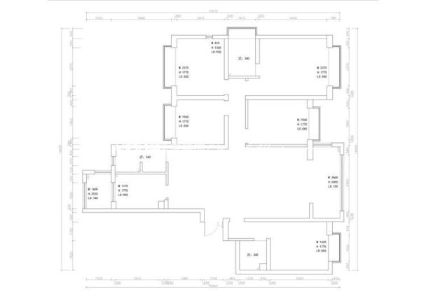 户型图润城 177㎡ 新中式 生活家家居
