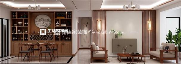 电视墙润城 177㎡ 新中式 生活家家居