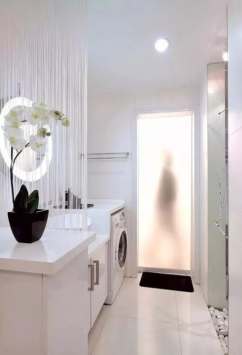 房屋装修 拉帘隔断效果图