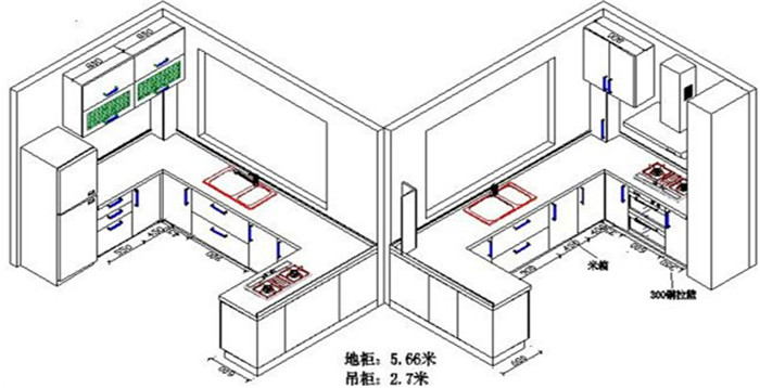 厨房装修设计效果图