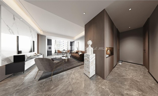 储物柜中联城 115m² 现代轻奢风格