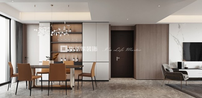 吊顶中联城 115m² 现代轻奢风格