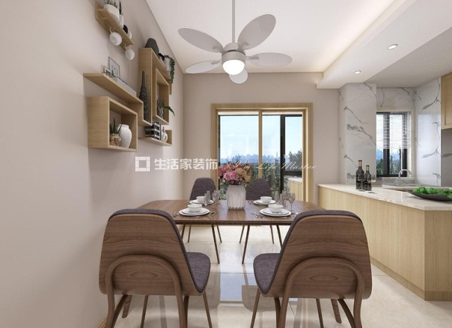 储物柜福清中联名城108m² 北欧风格