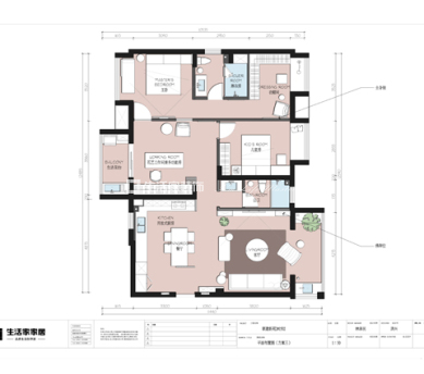 户型图北欧风格,120m²房屋装修