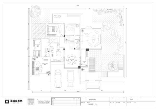 户型图建发领域 409m² 别墅 现代简约