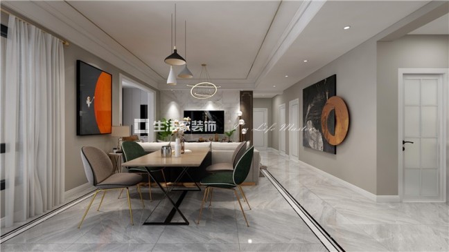 吊顶中航城户型图 中航城效果图 中航城装修设计