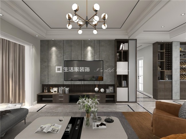 电视墙南溪台户型图 南溪台效果图 南溪台装修设计