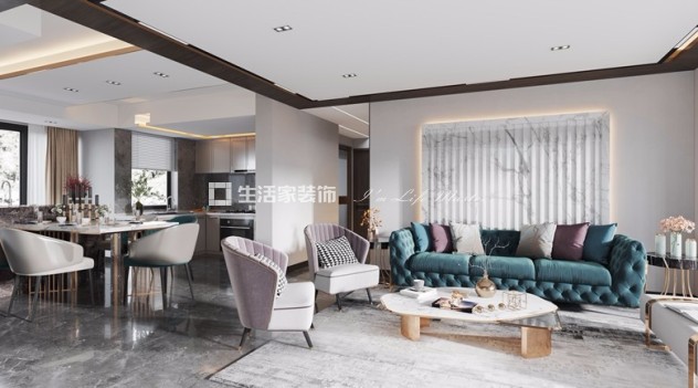 吊顶贵阳金融城-现代风格-130㎡-车帅