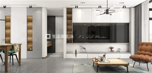 电视墙现代北欧