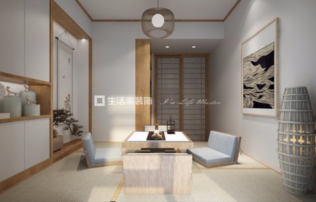 榻榻米贵阳国宾府-日式风格-130㎡-冯晶晶