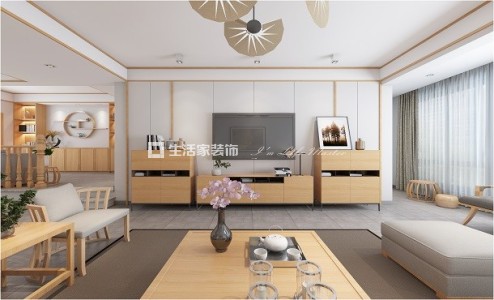 吊顶白龙潭淏园169m² 日式风格 生活家家居