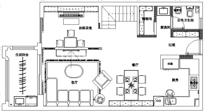 户型图吾悦花园 108㎡ 现代风格 生活家家居