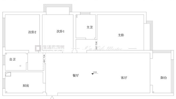 户型图花山堡墅122 北欧风格