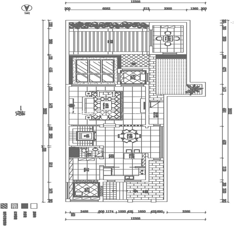 户型图新中式 300平 58万