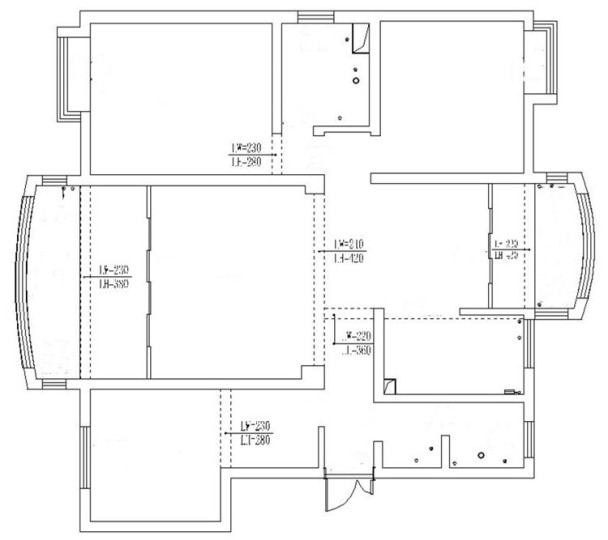 户型图广源小区 117㎡  现代风格  生活家家居