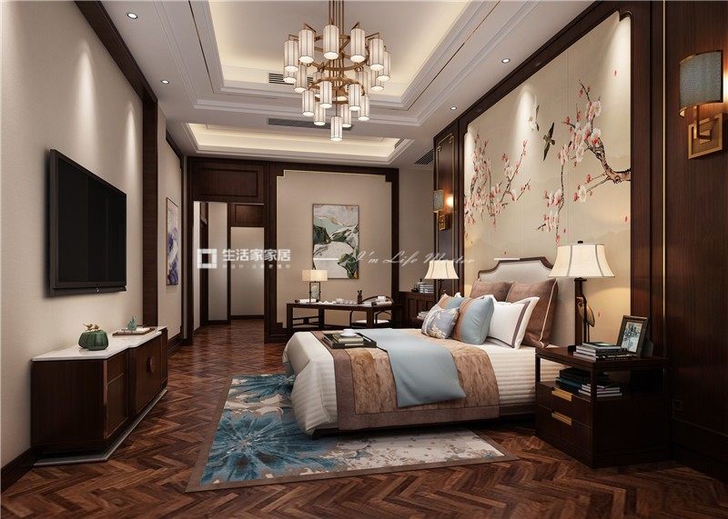 新中式卧室装修效果图