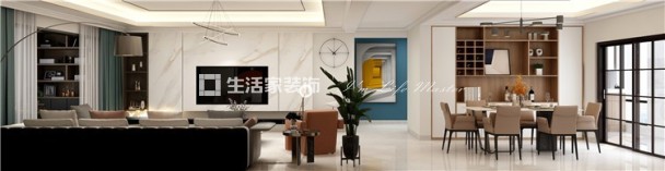 榻榻米九夏云水 180㎡ 现代简约 生活家家居