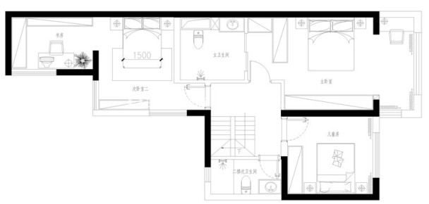 户型图林肯公园 183m² 现代简约 生活家家居