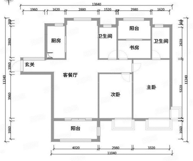 户型图现代简约