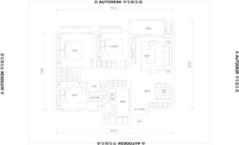 户型图现代简约风格