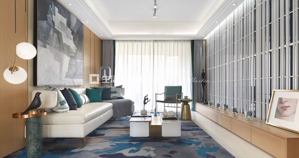 飘窗名城紫金轩103平米三居室现代装修案例