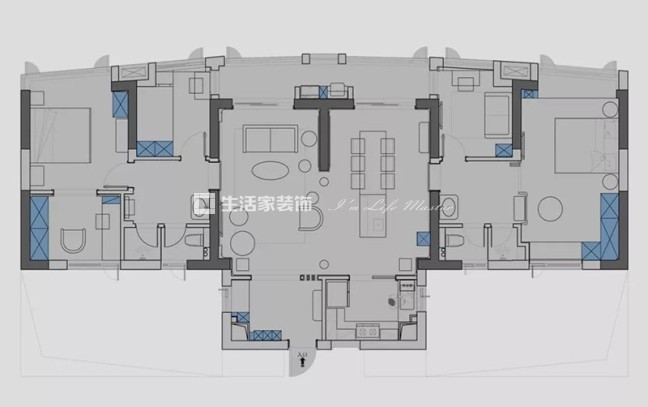 户型图精致的家