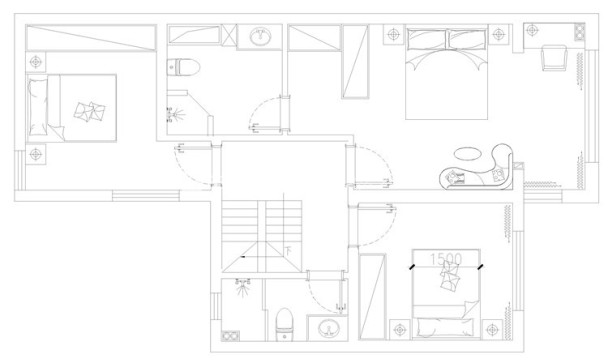 户型图白麓城 115m² 现代轻奢 生活家家居