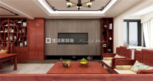 吊顶瑞鼎城 180㎡ 新中式 生活家家居