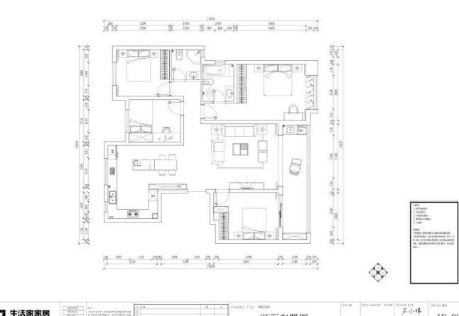 户型图铁建花语城  现代风格