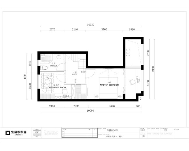 户型图华润紫云府83m² 日式风格	