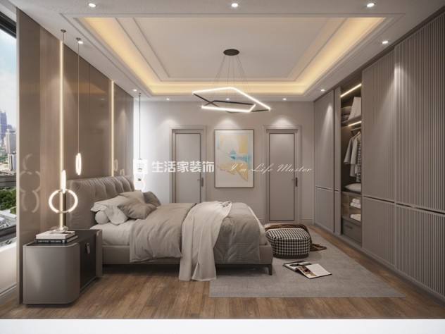 吊顶贵阳首钢之光-160㎡-现代轻奢-车帅
