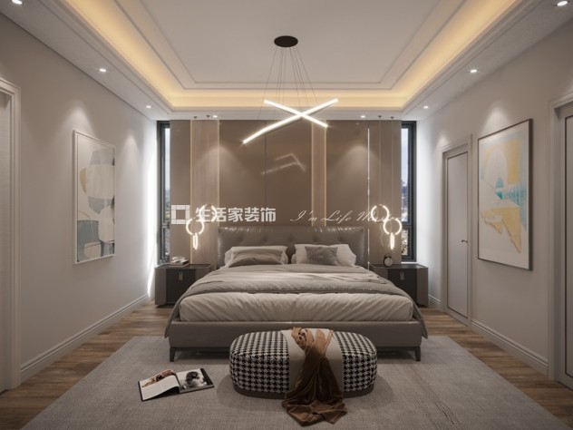 电视墙贵阳首钢之光-160㎡-现代轻奢-车帅