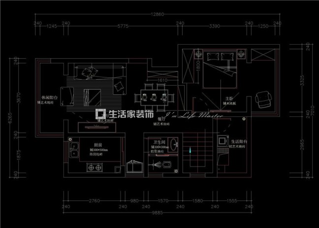 户型图景上云天户型图 景上云天效果图 景上云天装修设计