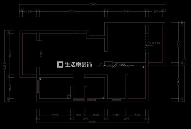 户型图景上云天户型图 景上云天效果图 景上云天装修设计