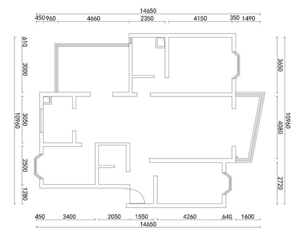 户型图景江花园 150㎡ 现代轻奢风格 生活家家居